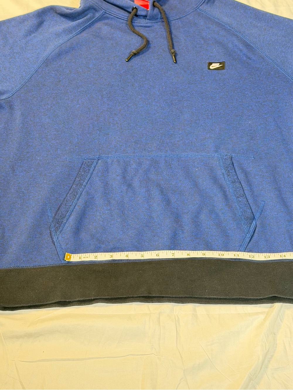 Nike Sportswear Colorblock Pullover Hoodie Blue Heather Gold Badge Tag Men\'s XL - Picture 8 of 10